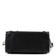 Shop safe online at Labellov in Antwerp this 100% authentic second hand Celine Black Drummed Calfskin Micro Luggage Shoulder Bag