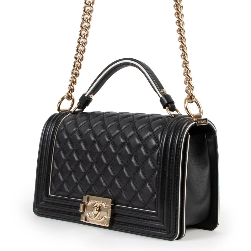 chanel boy handle bag