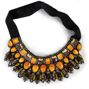 Etro Orange Beaded Crystal Necklace