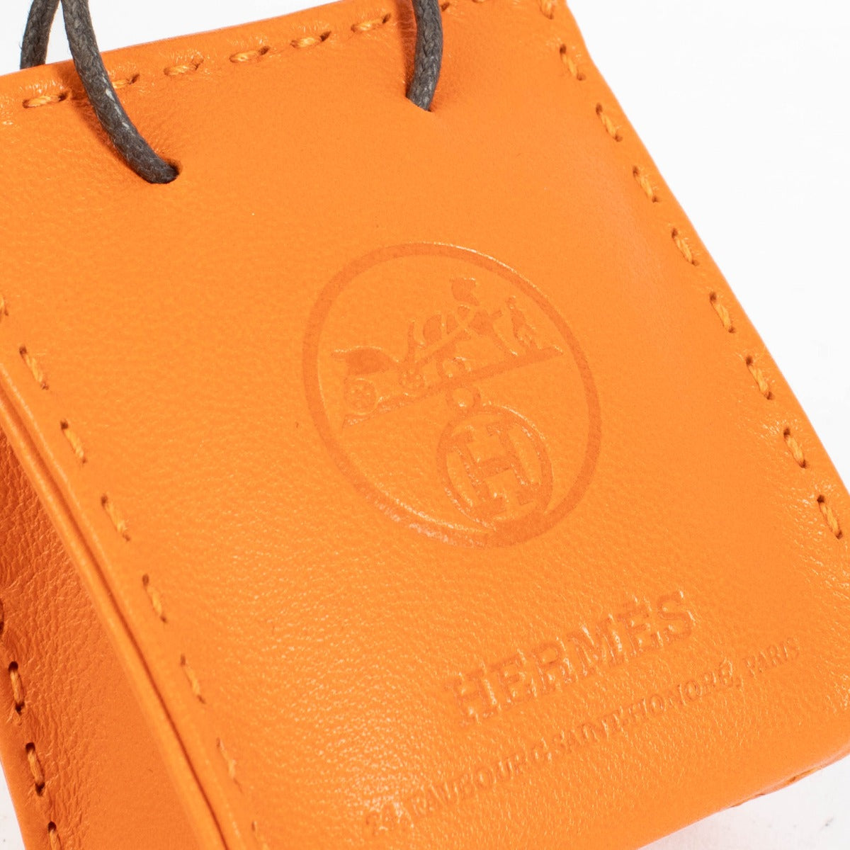 shop 100% authentic second hand Hermès Orange Shopping Bag Charm on Labellov.com
