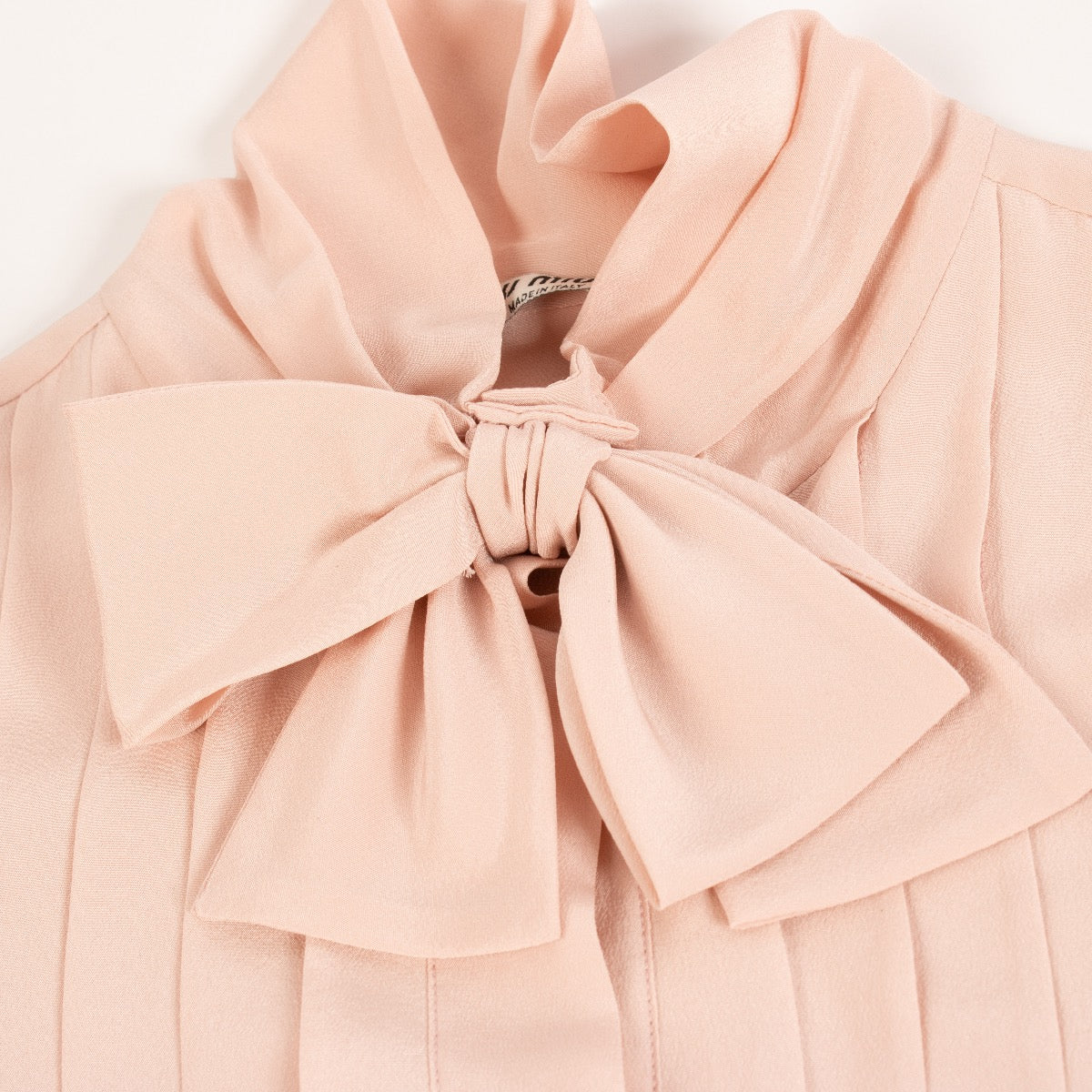 Miu Miu 2018 Pink Silk Sleeveless Shirt - Size IT40