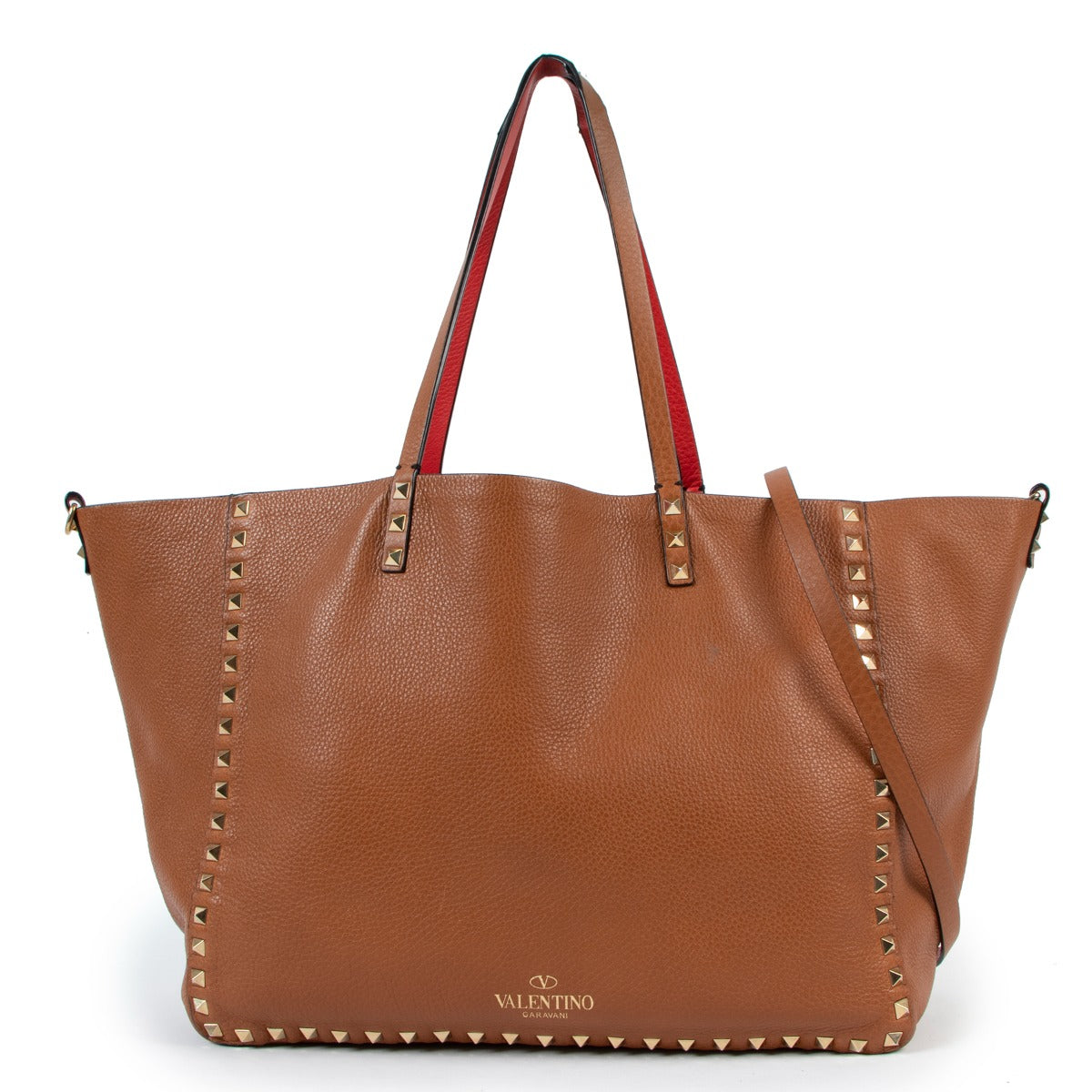Valentino Reversible Rockstud Shopper Tote