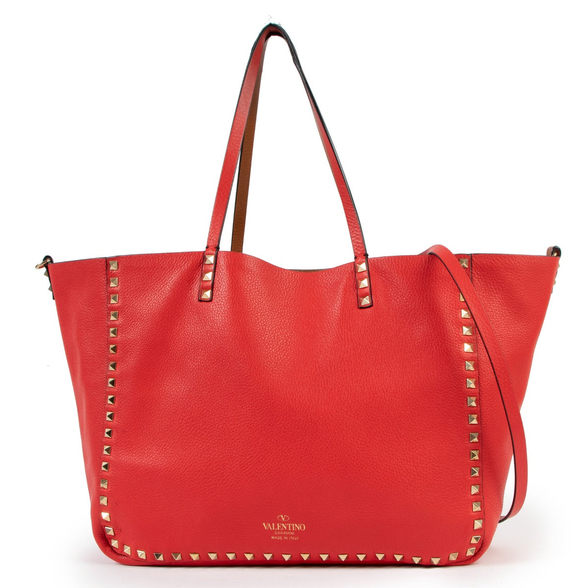 Valentino Reversible Rockstud Shopper Tote
