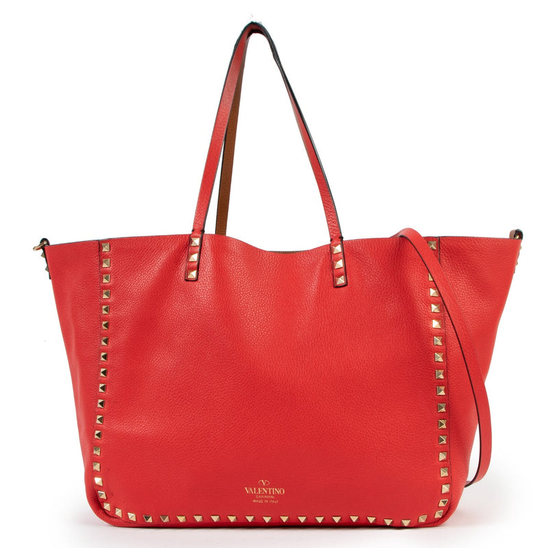Valentino Reversible Rockstud Shopper Tote