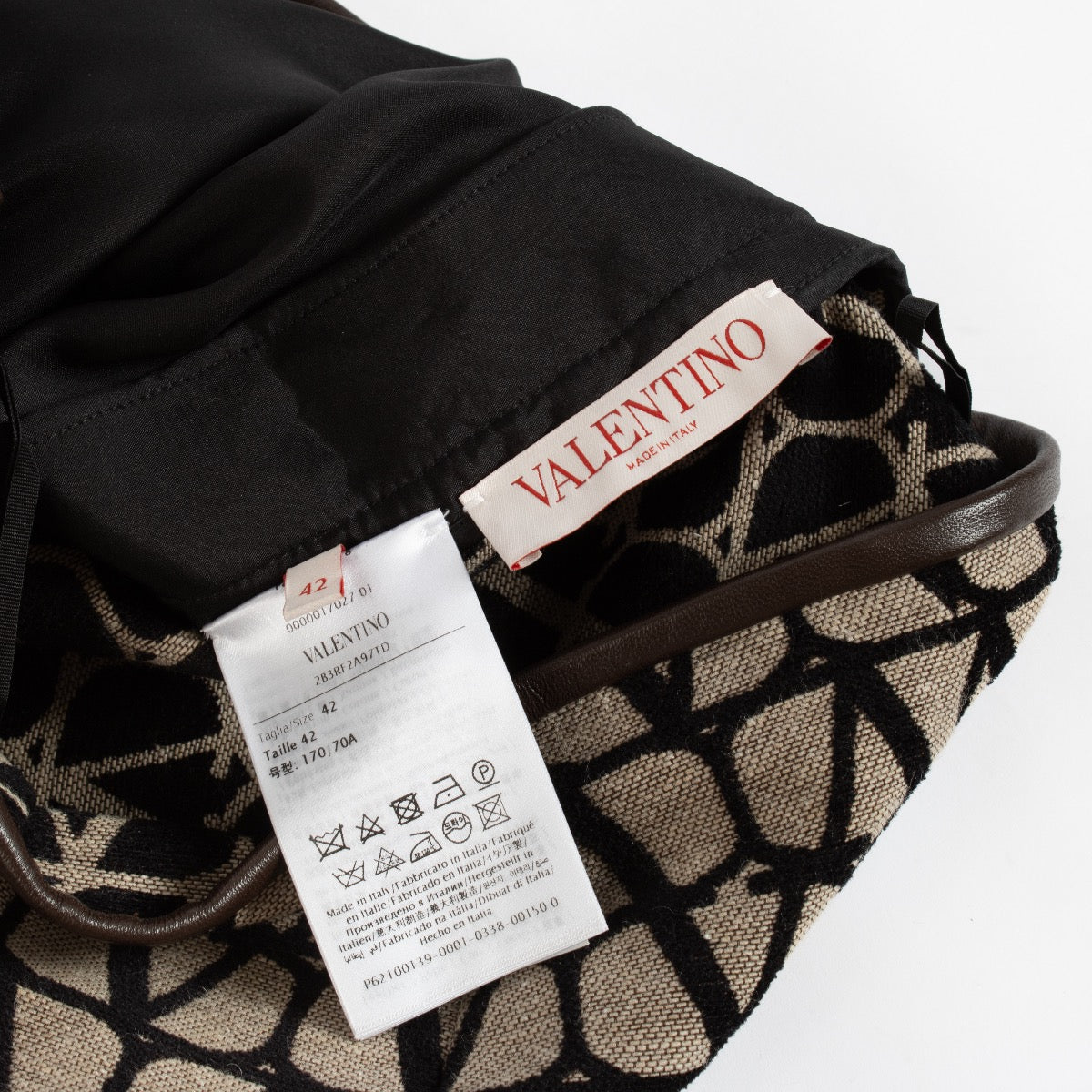 Valentino Brown Vlogo Top/Skirt Set
