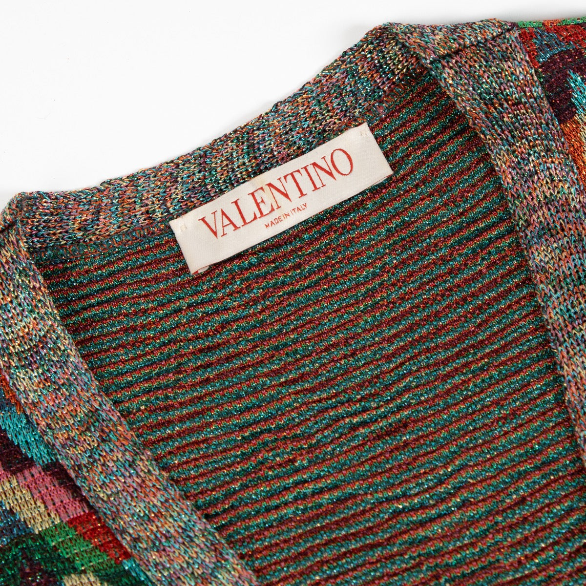 Valentino Multicolor Lurex Vestjurk