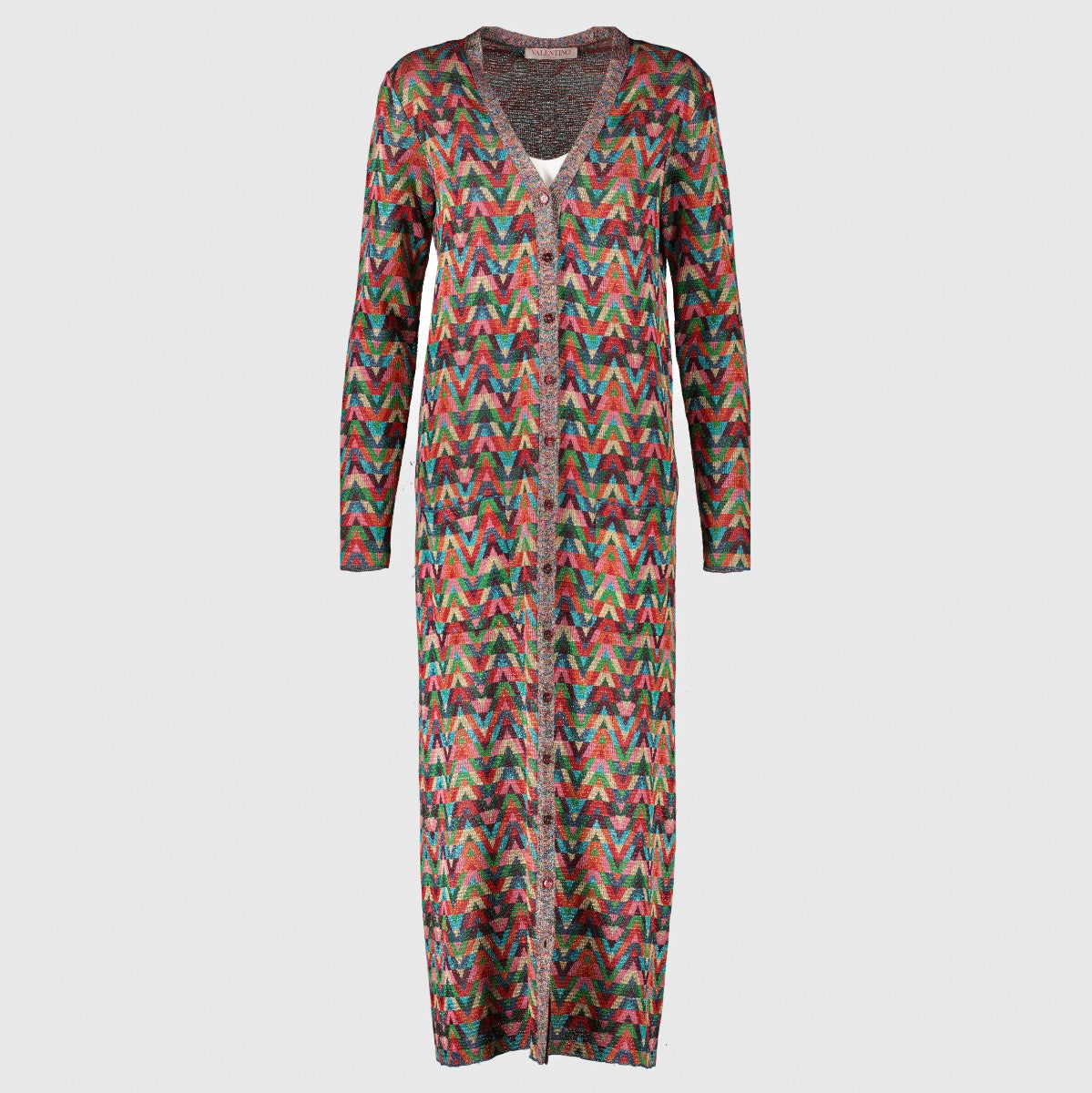 Valentino Multicolor Lurex Vestjurk