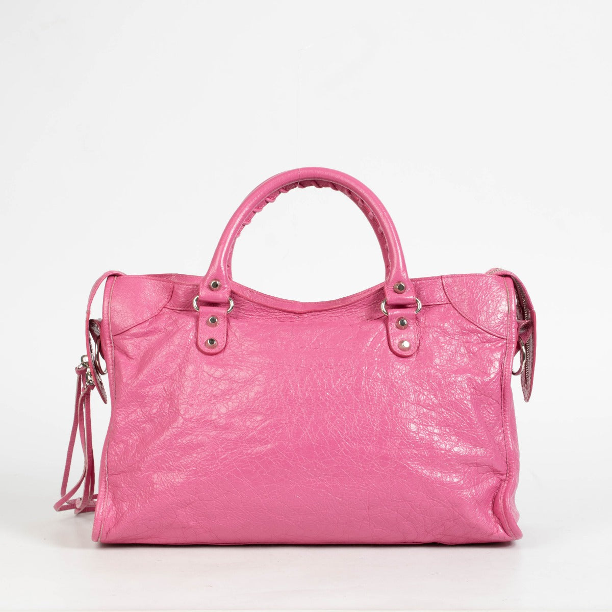Shop this authentic Balenciaga Pink City Bag pre-loved on Labellov.com