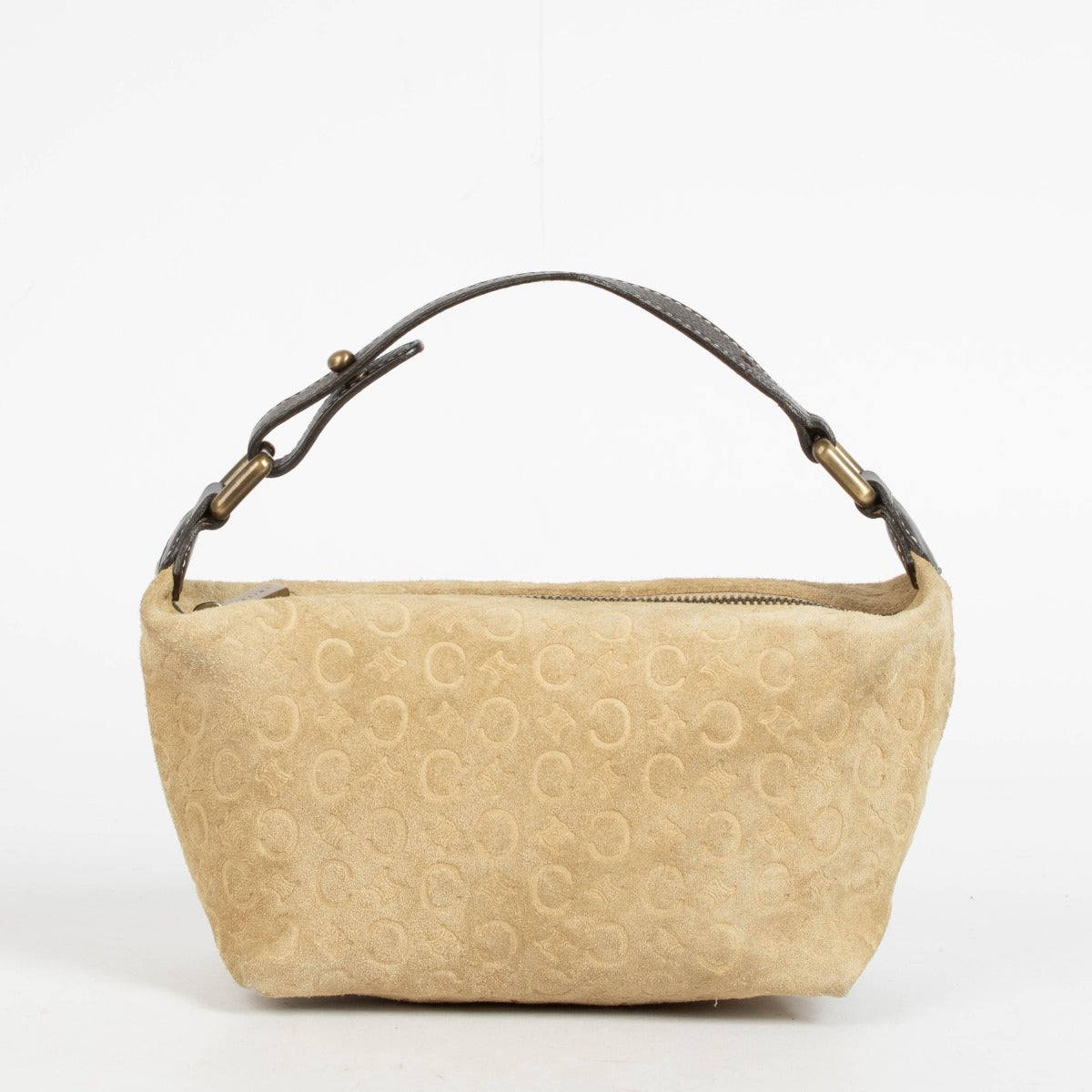 Shop this authentic Celine Beige Suède Top Handle Bag pre-loved on Labellov.com