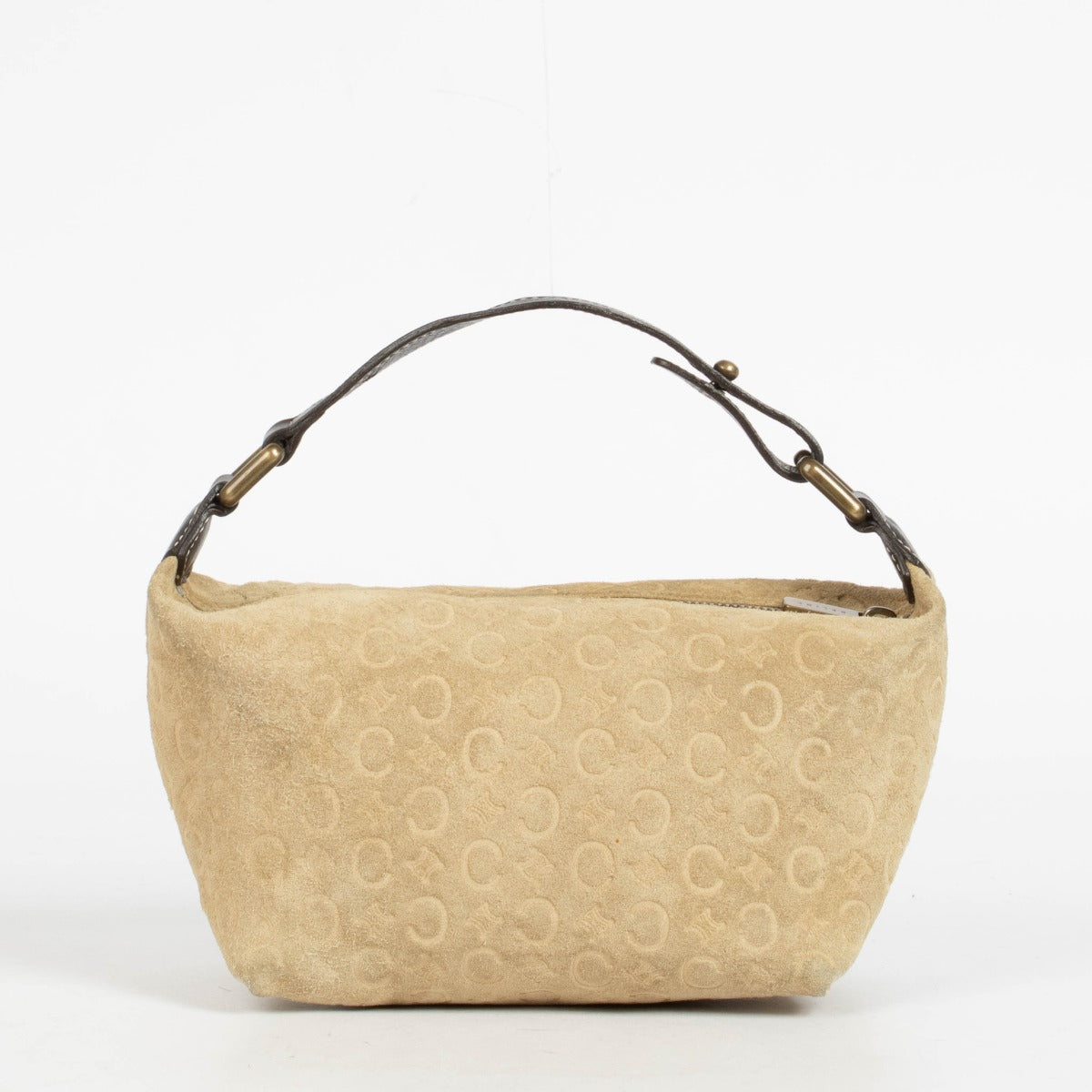 Shop this authentic Celine Beige Suède Top Handle Bag pre-loved on Labellov.com