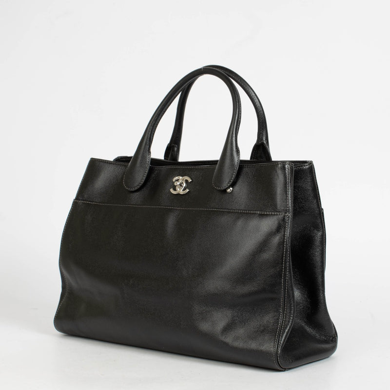 Shop this authentic Chanel Black Caviar Leather Large Shopper Tote pre-loved on Labellov.com