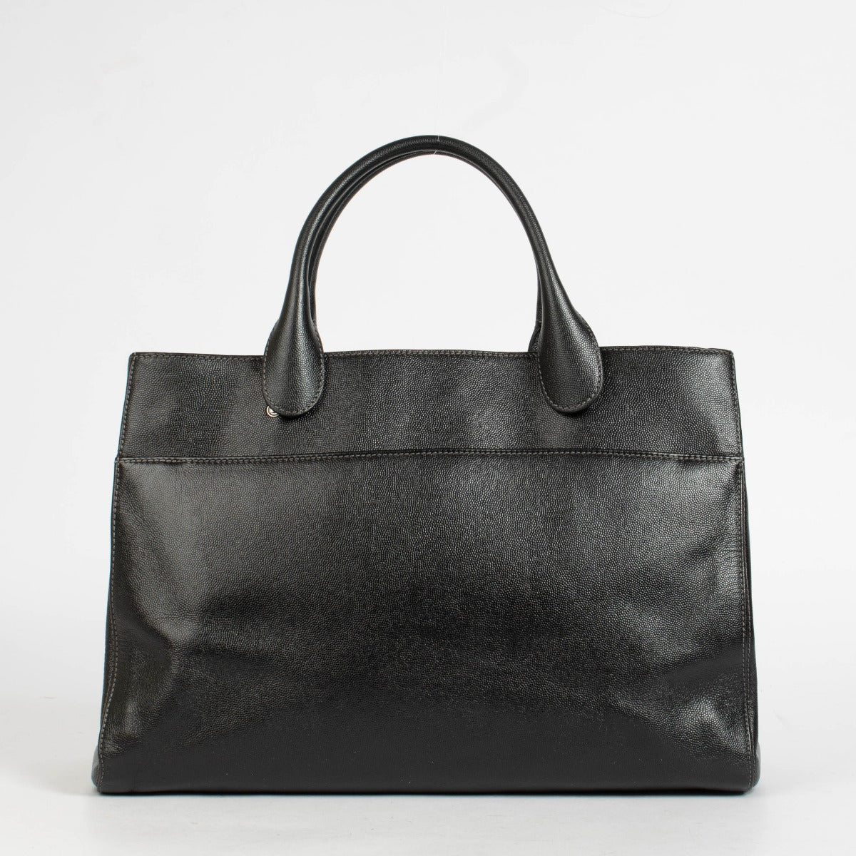 Shop this authentic Chanel Black Caviar Leather Large Shopper Tote pre-loved on Labellov.com