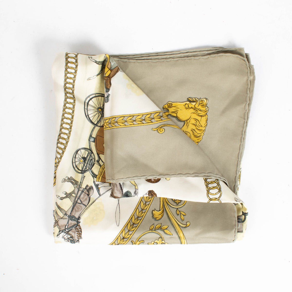 Shop this authentic Hermès La Promenade De Longchamps Multicolor Scarf pre-loved on Labellov.com