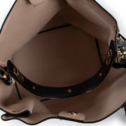 Christian Dior Black Leather Diorific Patch Bucket Bag
