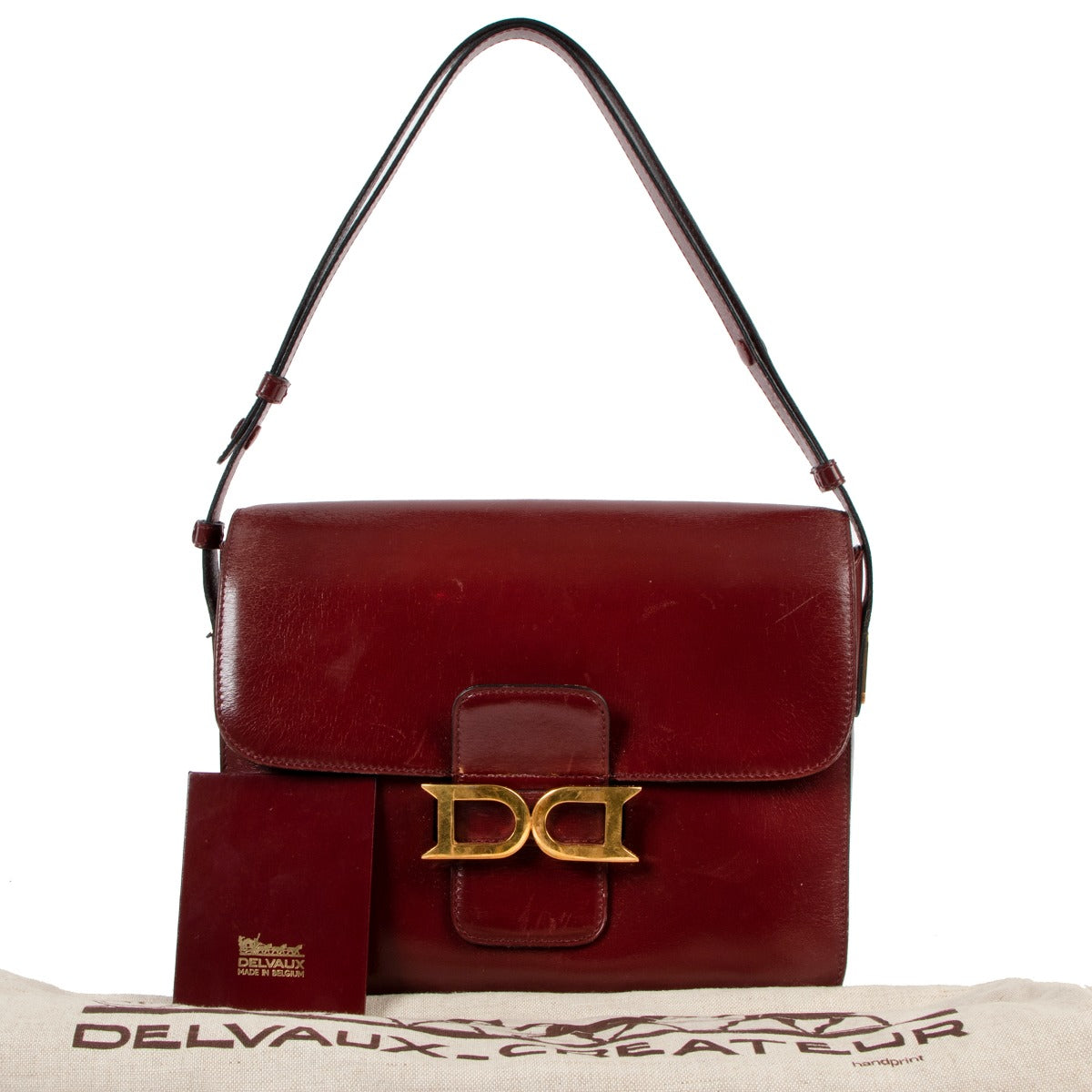 Delvaux Bourgogne Burgundy Shoulder Bag