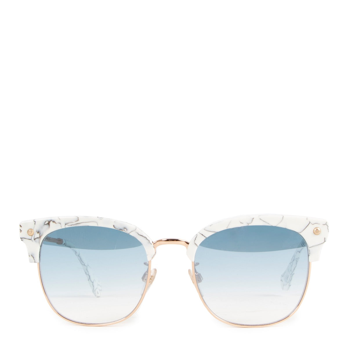 Buy online authentic second hand Balenciaga white marble frame glasses in very good condition at Labellov in Antwerp.