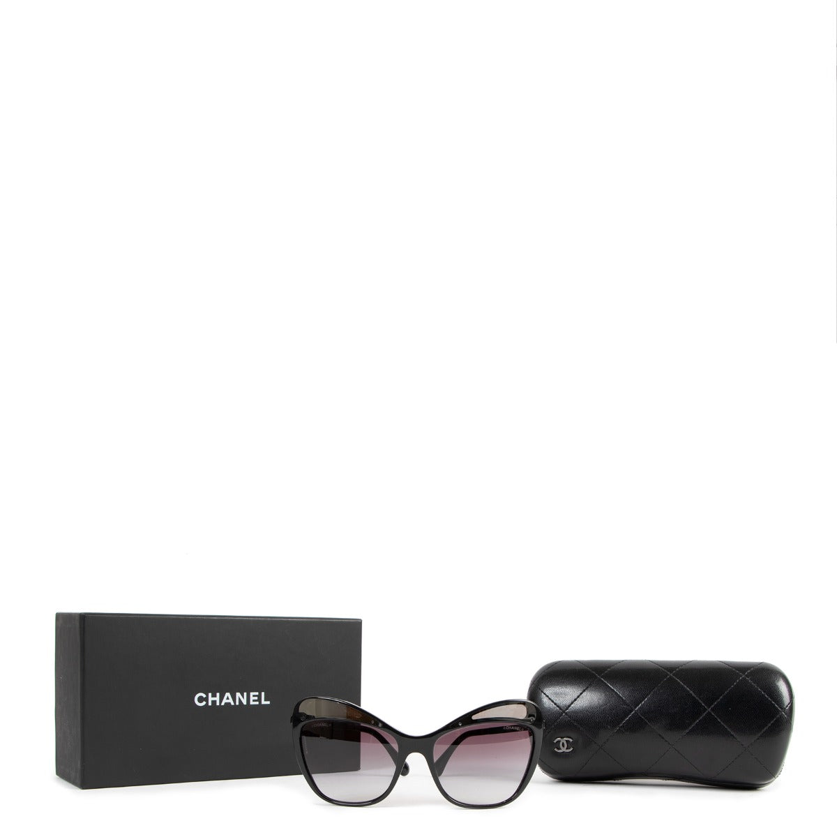 Chanel 5377 Spring/Summer 2017 Black Butterfly Runway Sunglasses