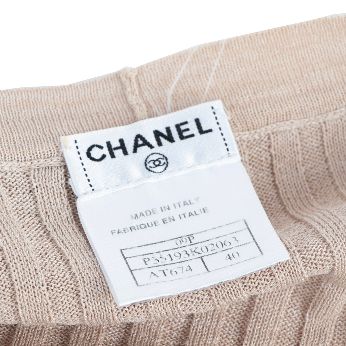 Buy online an authentic second hand Chanel Spring 2009 Beige Cardigan Dress in very good condition at Labellov in Antwerp.
