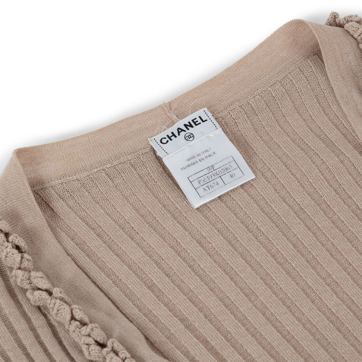 chanel 09p knitwear