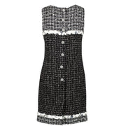 Second hand Chanel Spring 2009 Matrass Lamé Flower Tweed Dress P35386 at Labellov