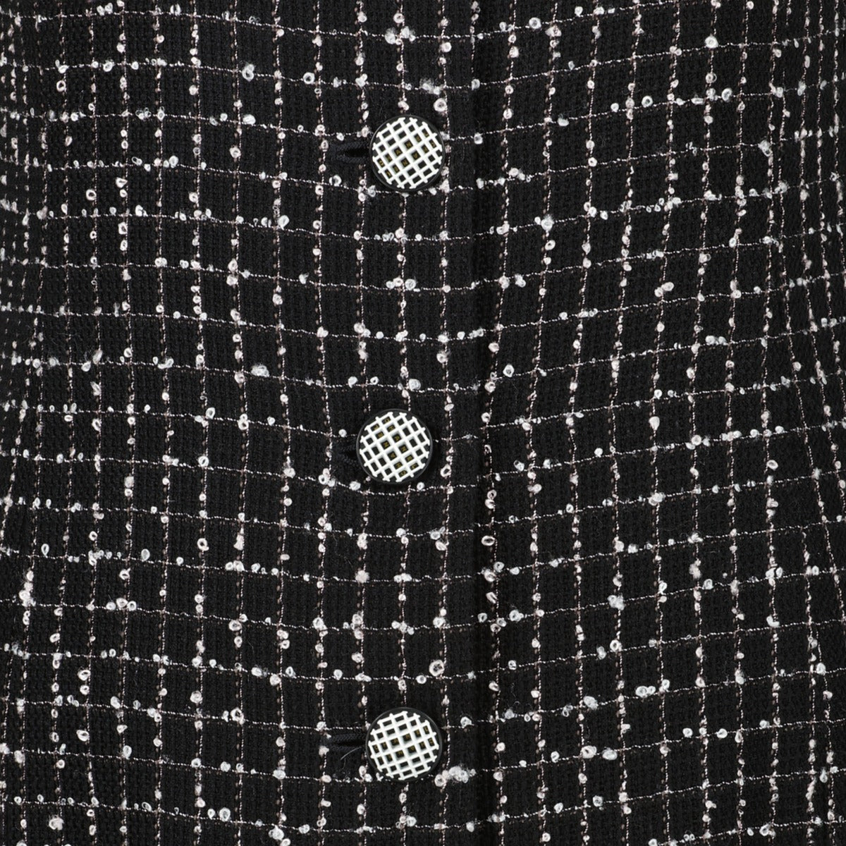 Second hand Chanel Spring 2009 Matrass Lamé Flower Tweed Dress P35386 at Labellov