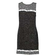 Second hand Chanel Spring 2009 09P Runway Matrass Lamé Flower Tweed Dress P35386 at Labellov