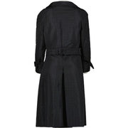 Prada Black Impermeable Silk Coat