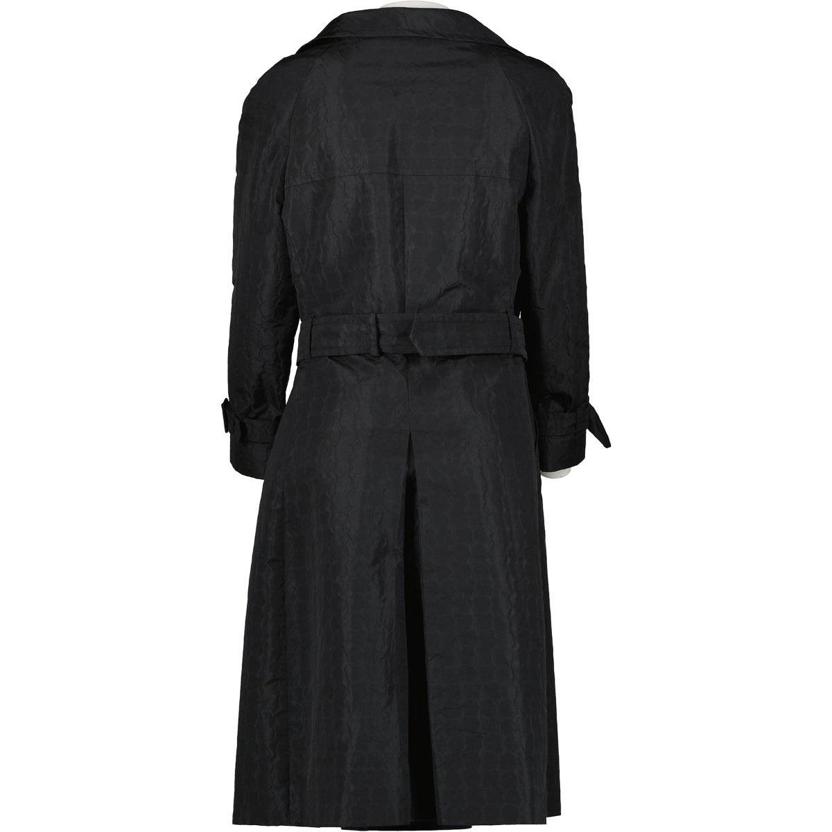 Prada Black Impermeable Silk Coat