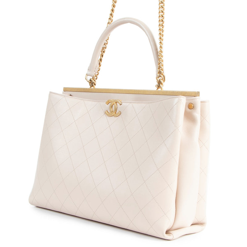 Chanel Coco Luxe Tote Shopping Bag