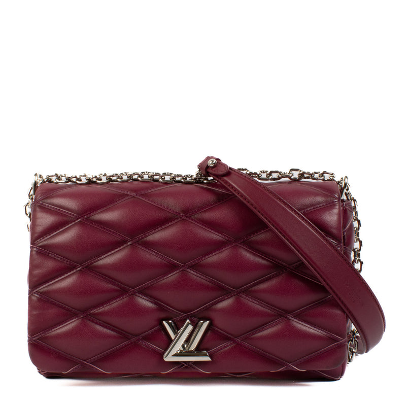 Are you looking for an authentic Louis Vuitton Purple Malletage GO-14 MM Bag? We buy and sell your preloved and brand new designer bags.