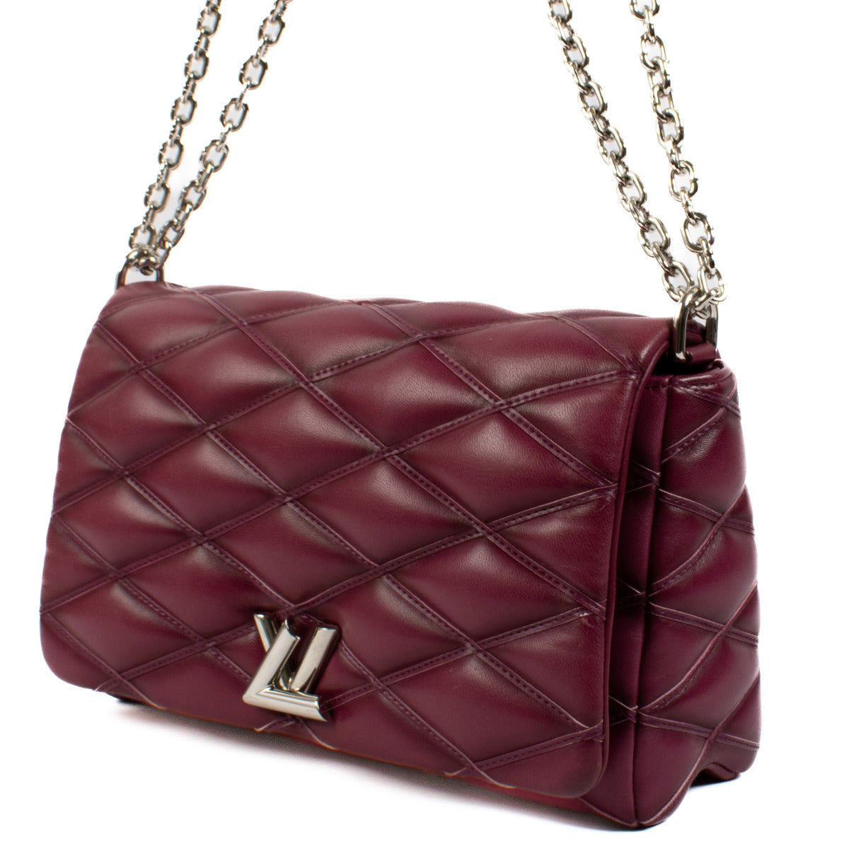 Louis Vuitton Purple Malletage GO-14 MM Bag aan de beste prijs bij Labellov tweedehands luxe in Antwerpen en Knokke. Koop en verkoop aan de beste prijs.