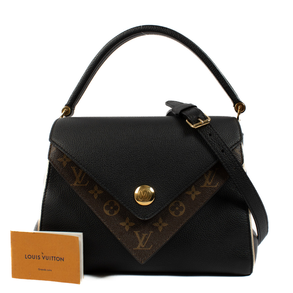 Louis Vuitton Black Taurillon/Monogram Double V Bag for the best price at Labellov secondhand luxury in Antwerp and Knokke. Are you looking for an authentic designer bag?