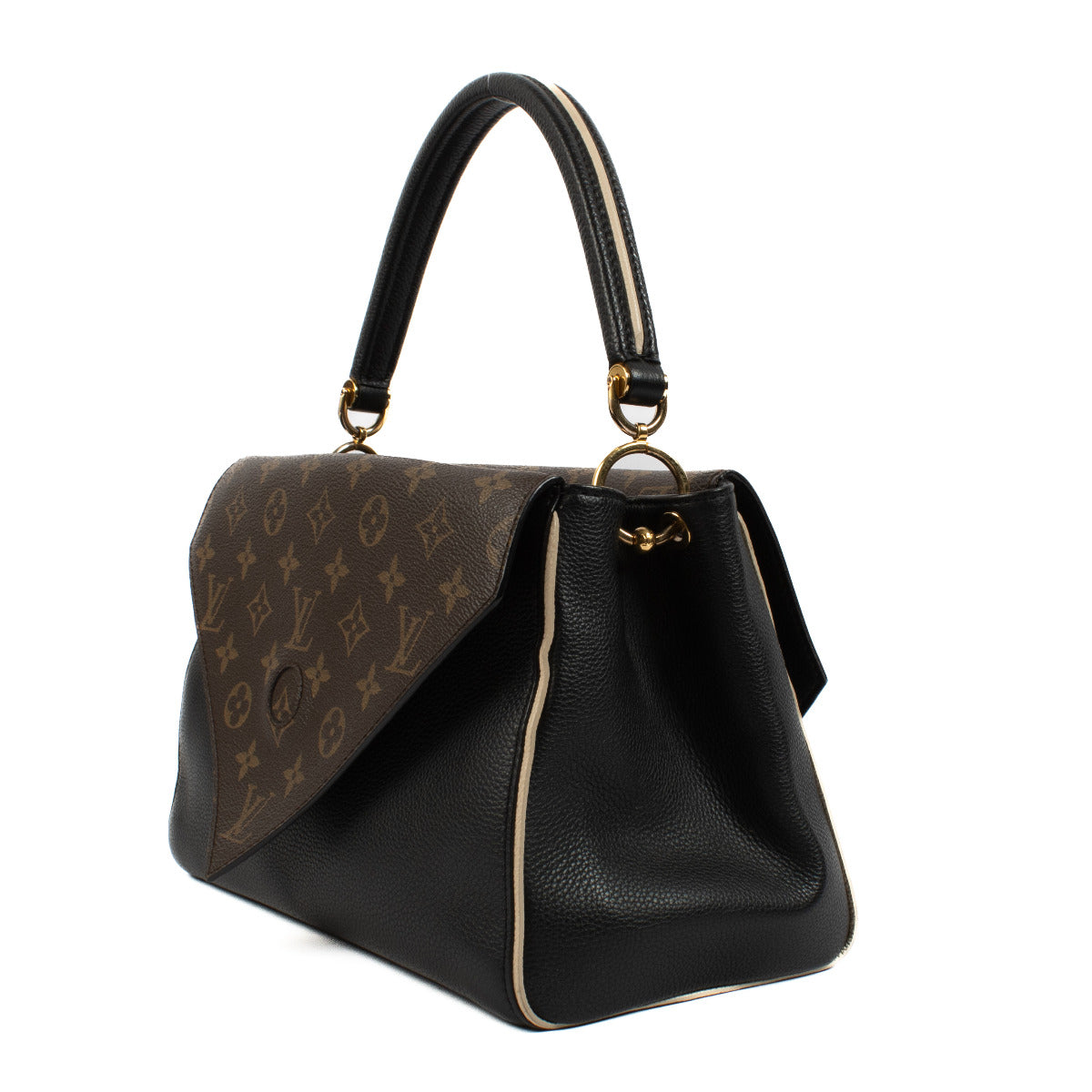 Louis Vuitton Zwarte Taurillon/Monogram Double V Tas