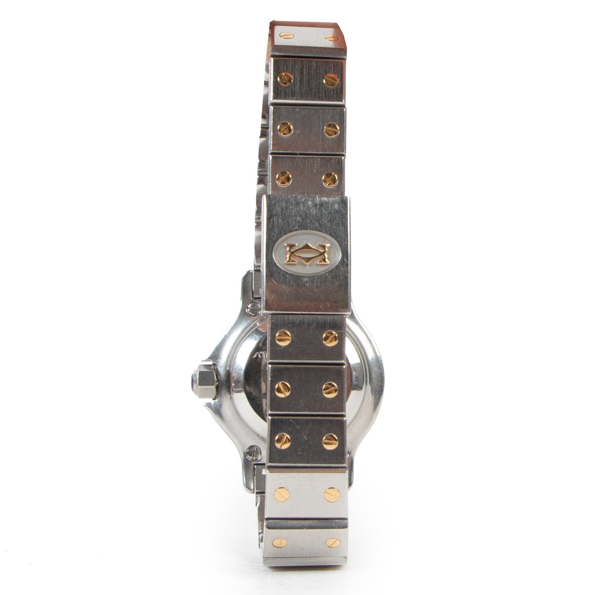 Cartier vINTAGE Santos Ronde Gold Plated Steel Watch Vintage