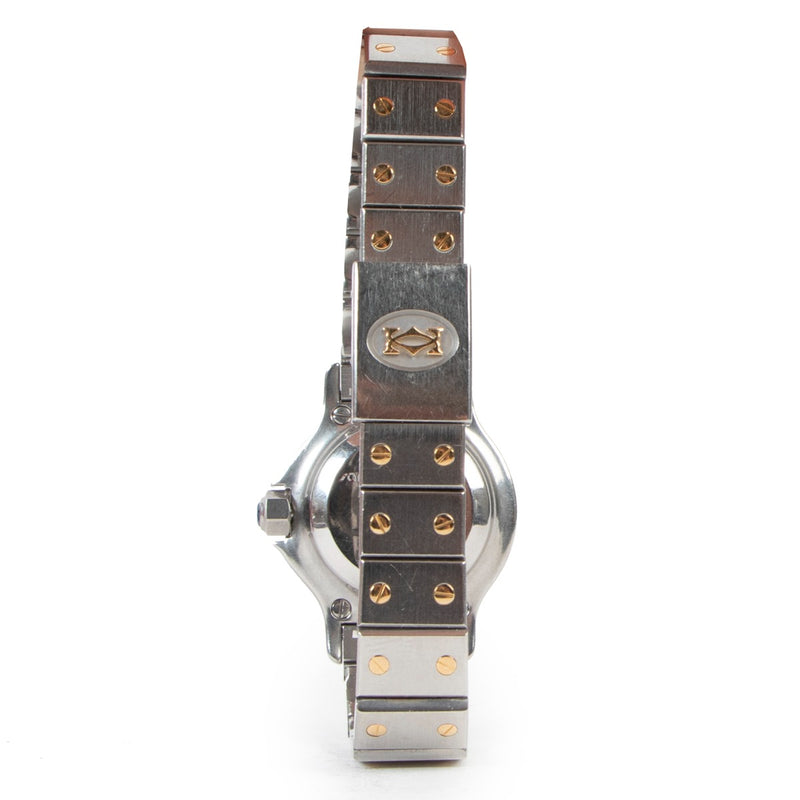 Cartier vINTAGE Santos Ronde Gold Plated Steel Watch Vintage