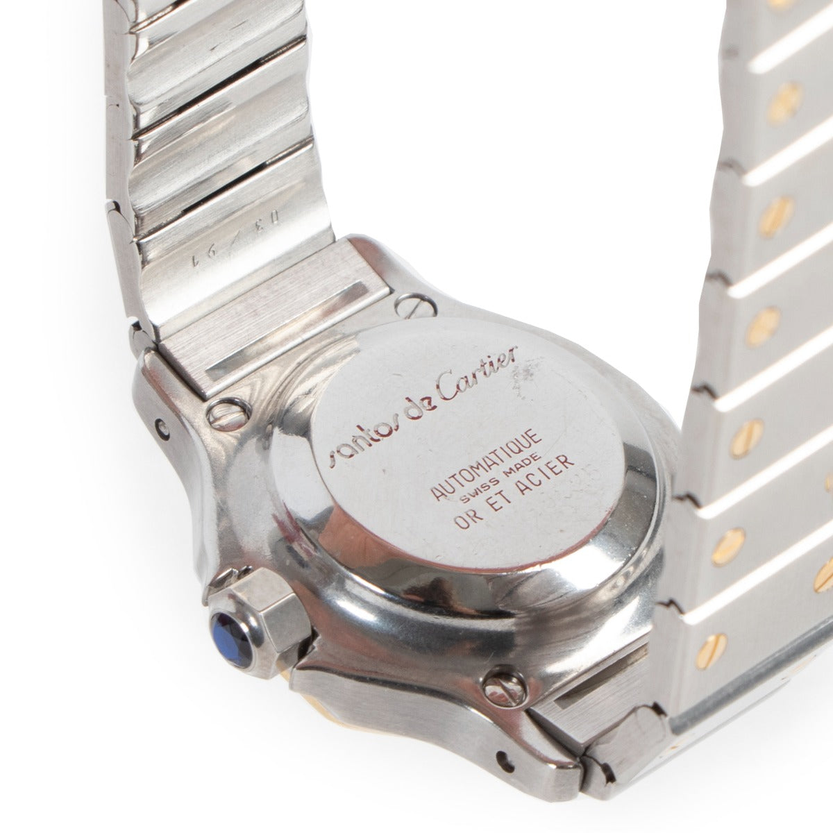 Cartier Santos Ronde Gold Plated Steel Watch