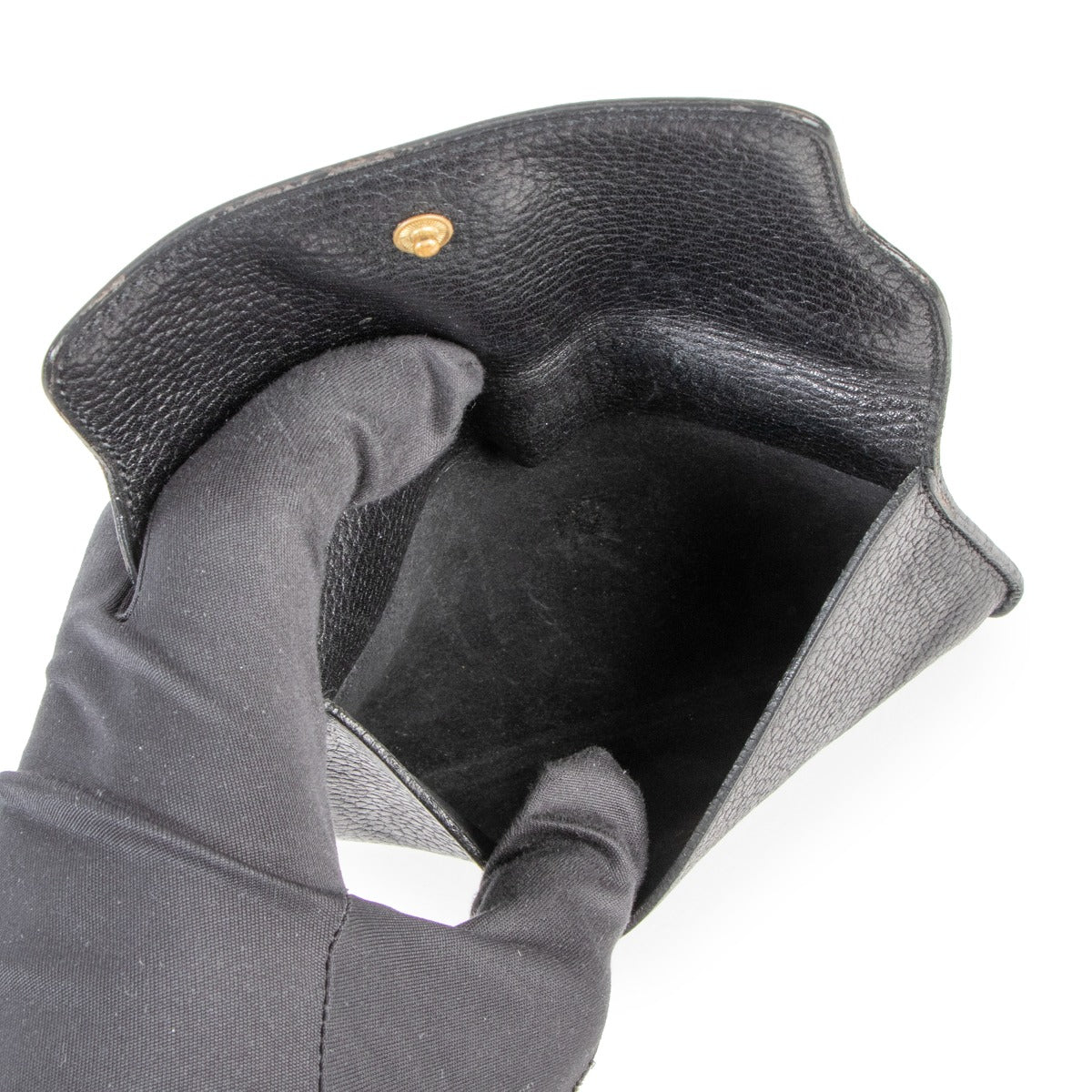 Delvaux Black Diabolo Leather Wallet
