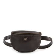 Delvaux Dark Brown Musette Belt Bag