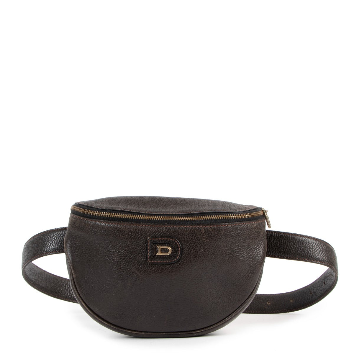 Delvaux Dark Brown Musette Belt Bag