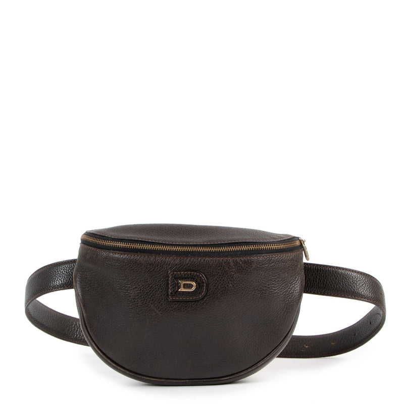 Delvaux Dark Brown Musette Belt Bag