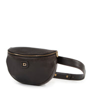 Delvaux Dark Brown Musette Belt Bag