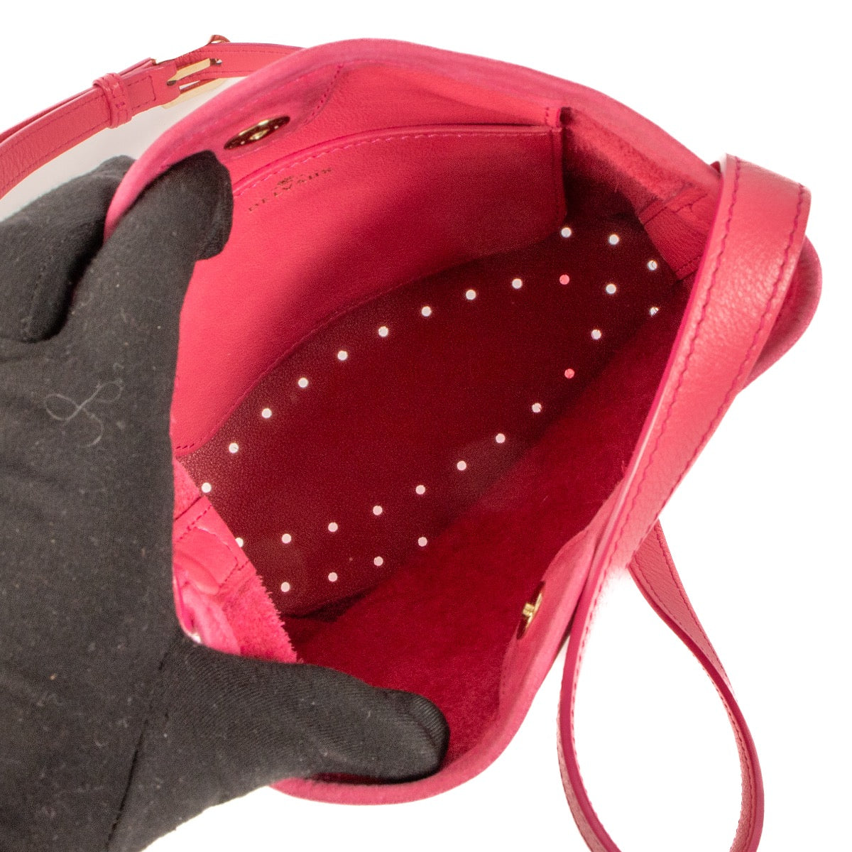 Shop 100% authentic second-hand Delvaux Rose Indien Santiag/Lizard Pin Min Crossbody on Labellov.com
