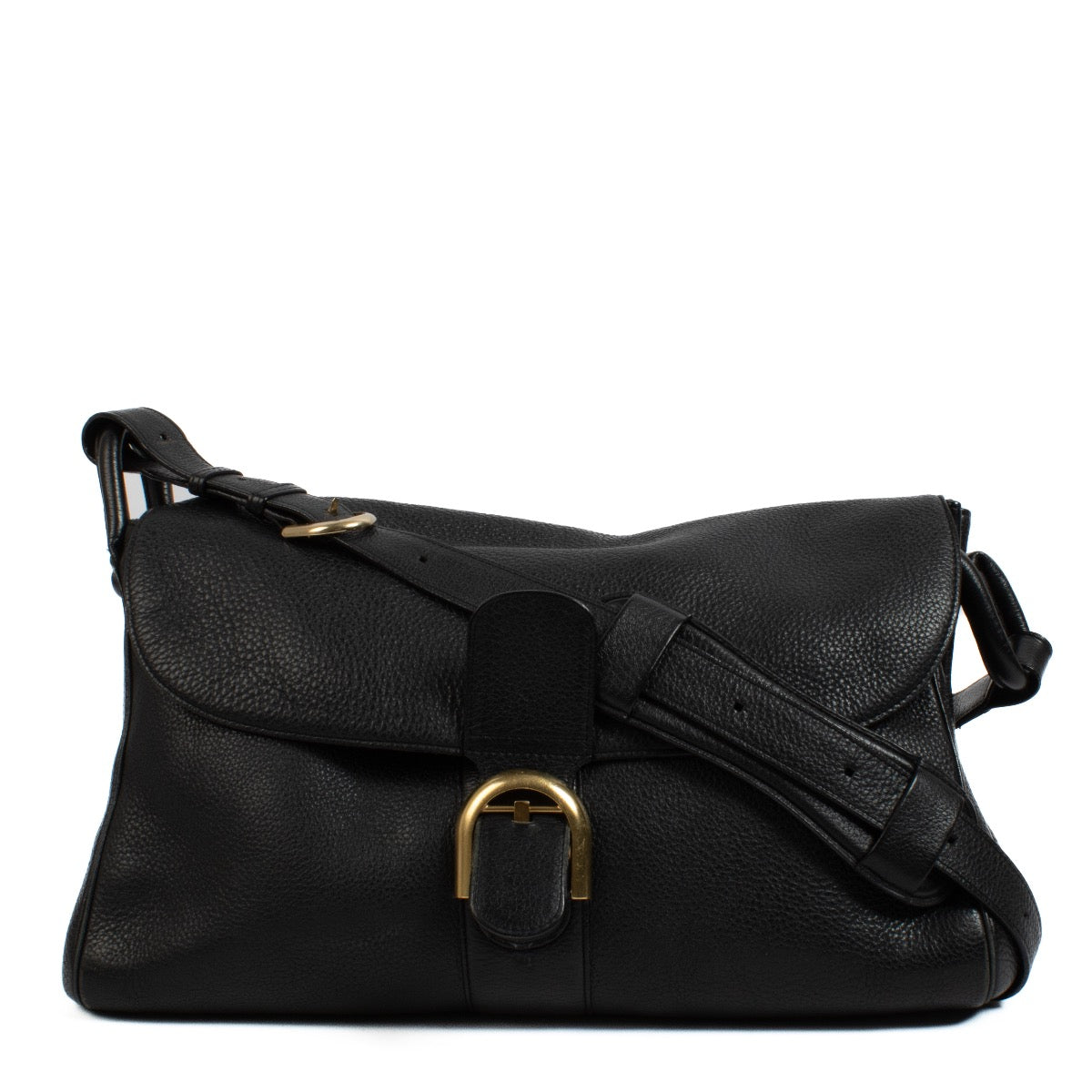 shop 100% authentic second hand Delvaux Black Leather Brillant Besace Bag on Labellov.com