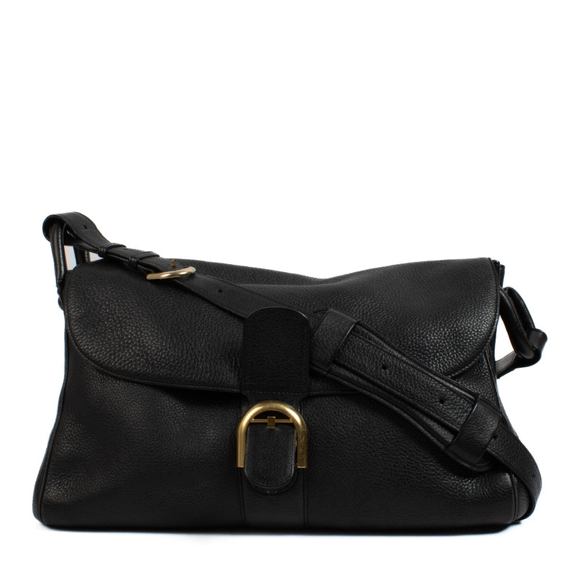 shop 100% authentic second hand Delvaux Black Leather Brillant Besace Bag on Labellov.com