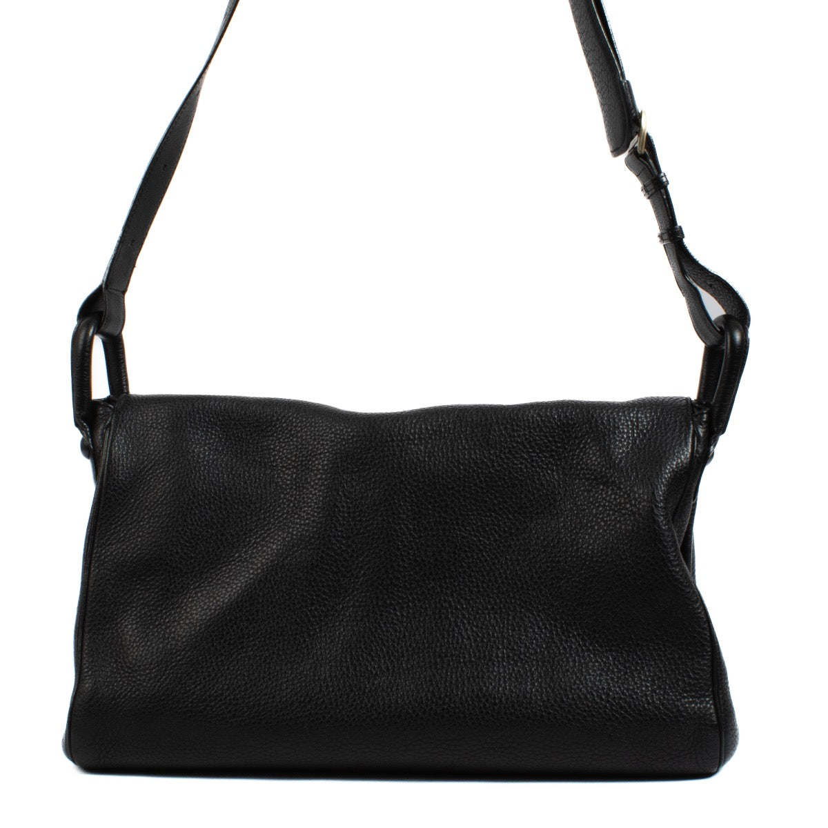 shop 100% authentic second hand Delvaux Black Leather Brillant Besace Bag on Labellov.com