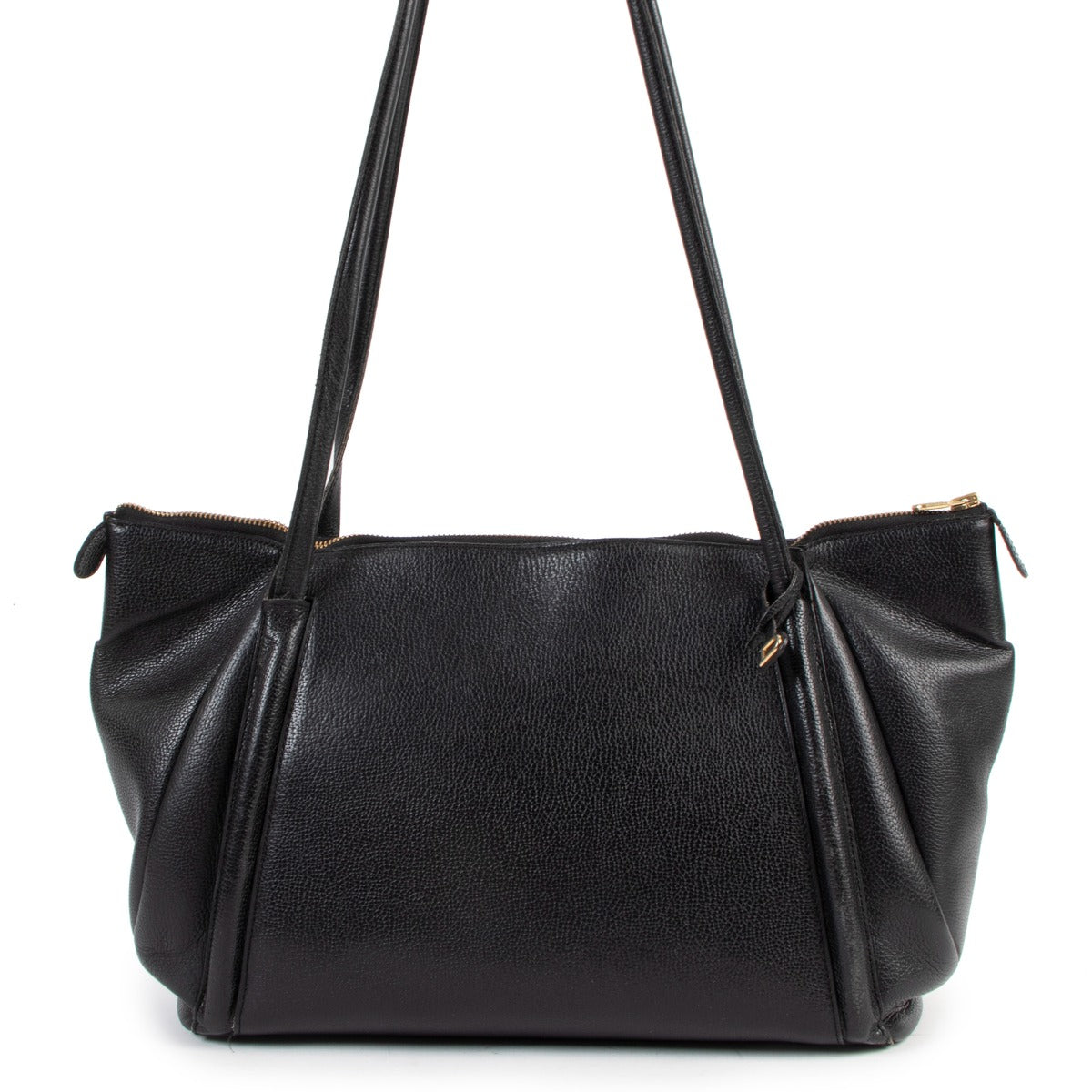 Delvaux Black Jumping Leather Shoulder Bag