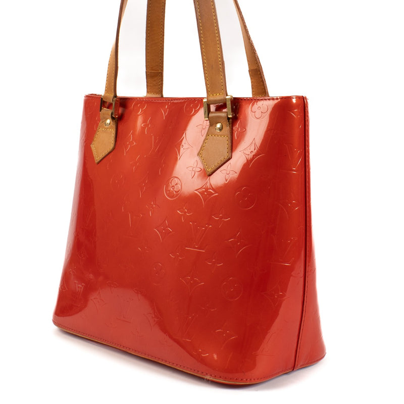 Shop 100% authentic secondhand Louis Vuitton Red Patent Houston Shoulder Bag on Labellov.com