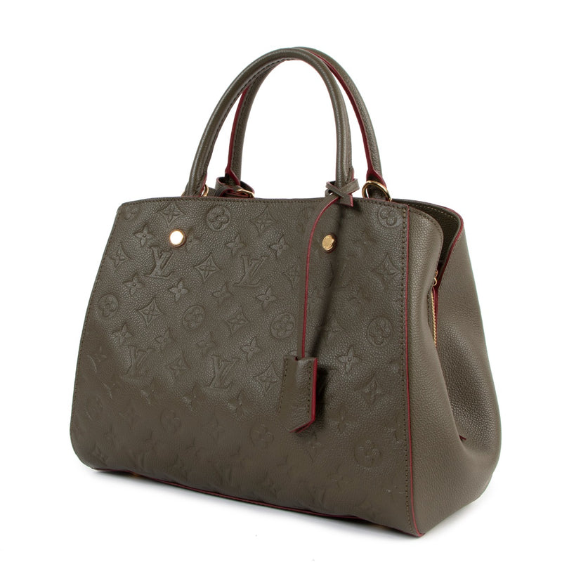 Louis Vuitton Khaki Montaigne MM Monogram Empreinte