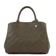 Louis Vuitton Khaki Montaigne MM Monogram Empreinte