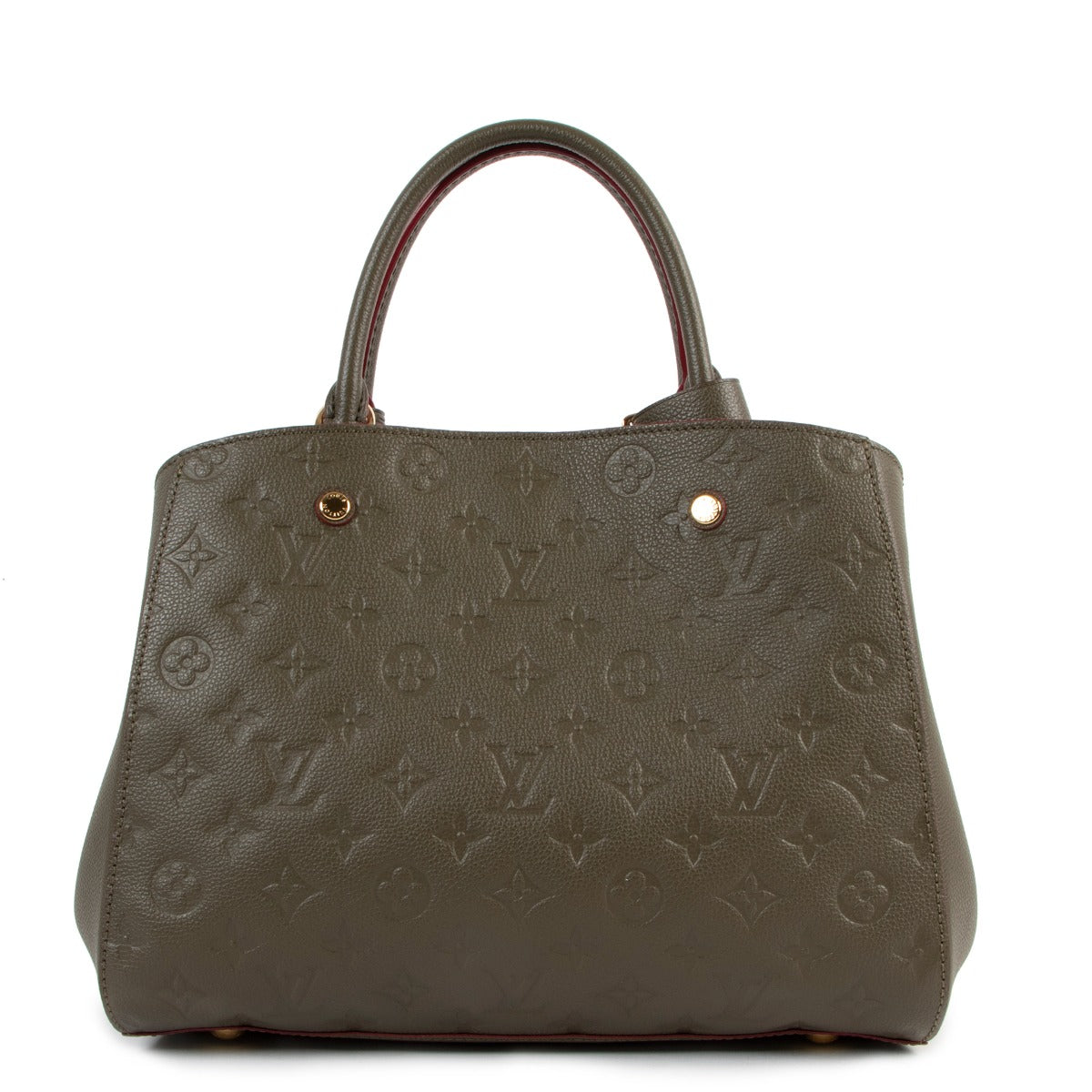 Louis Vuitton Khaki Montaigne MM Monogram Empreinte